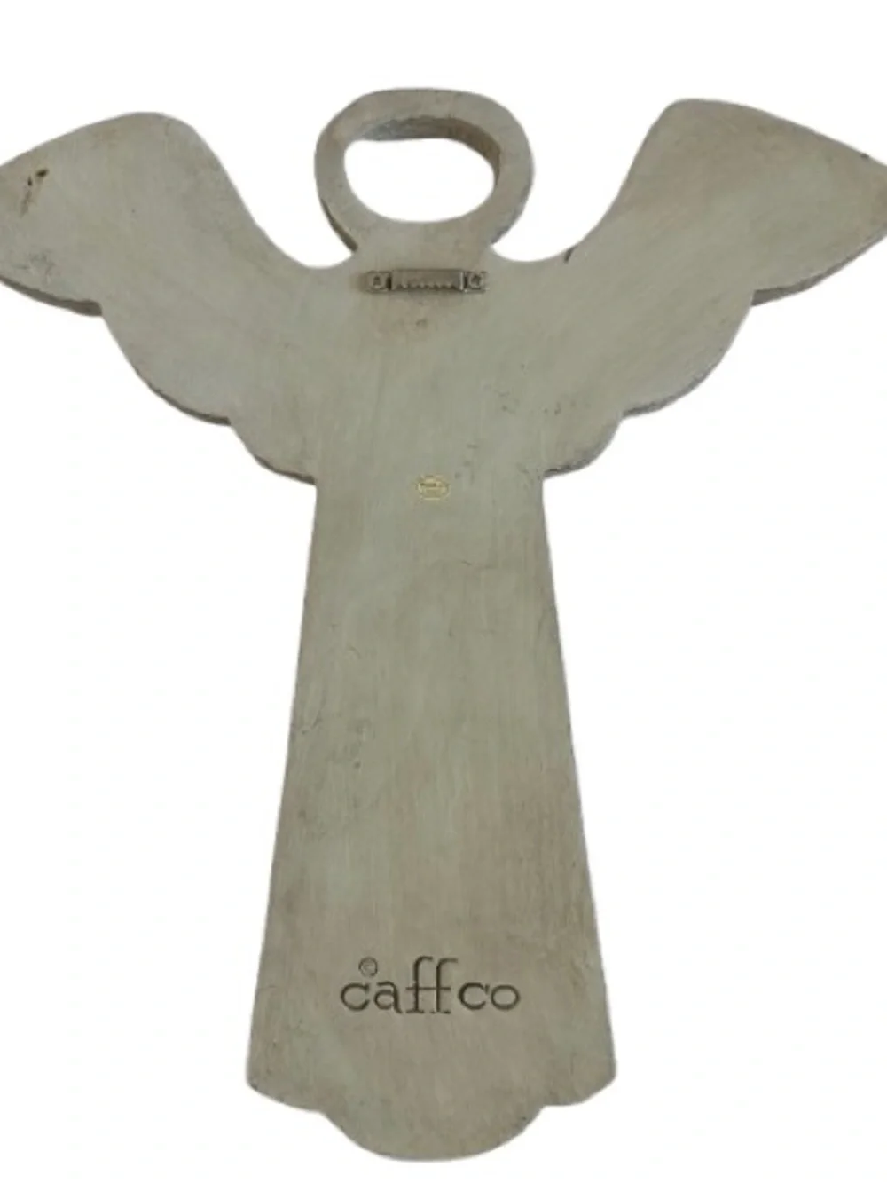 caffco Cross Angel Wall Plaque with Lord's Prayer Neutral Stone Tone Wall Decor